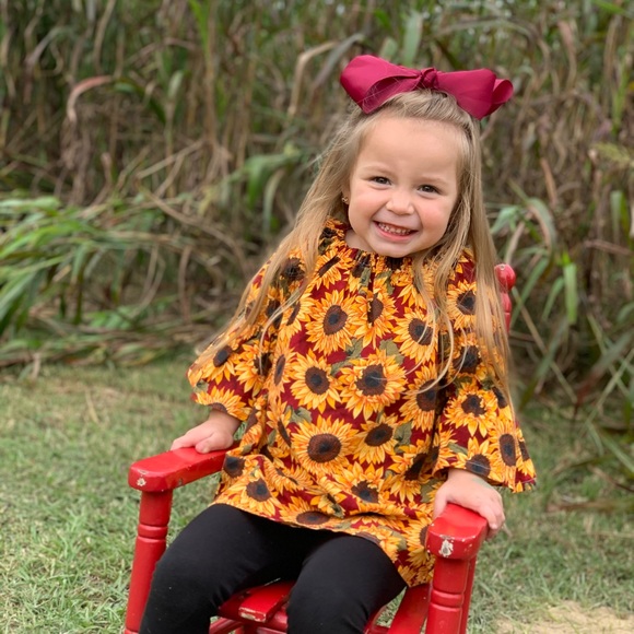 Other - Sunflower Dress or Shirt With Bow
